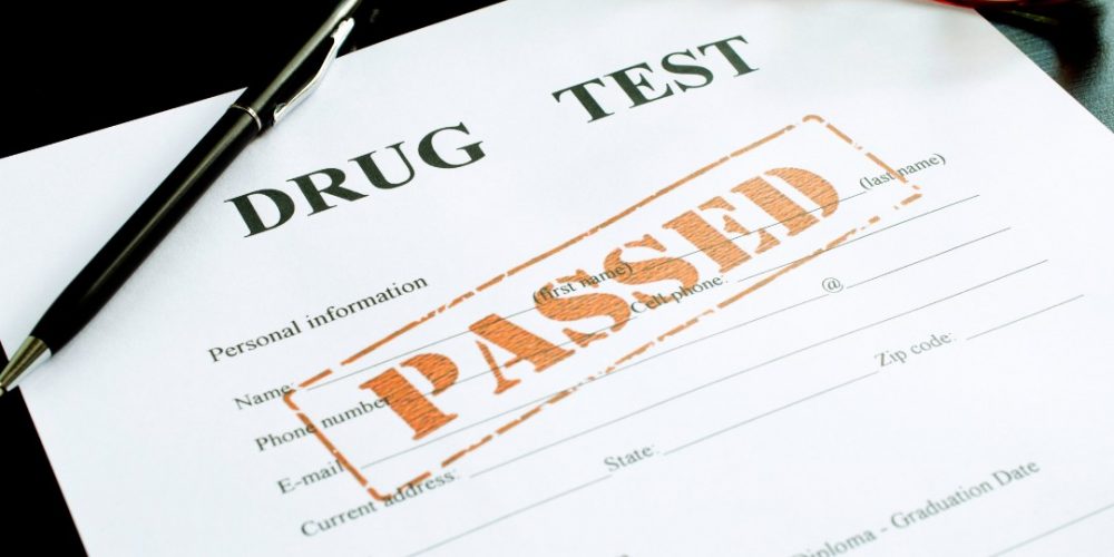 Passed drug test form