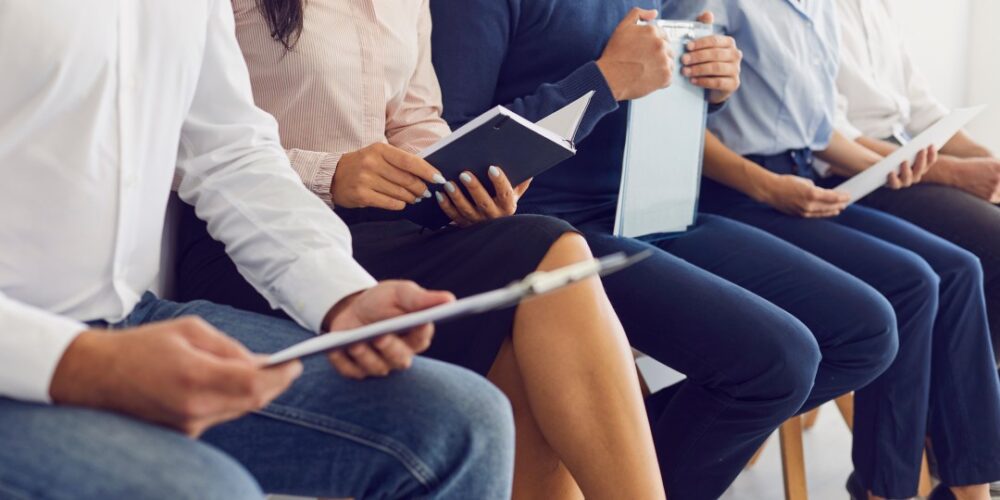 Line waiting for drug test screening