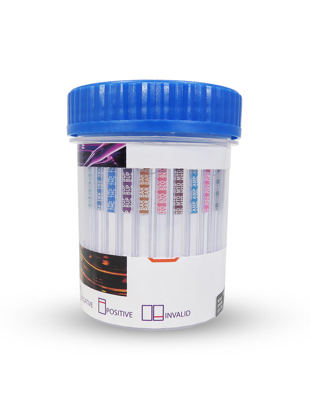 Thirteen Panel PreScreen Plus Mega Drug Test Cup with Blue lid (FUO)