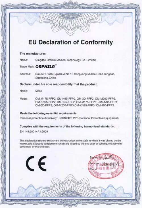 EU Declaration of Conformity
